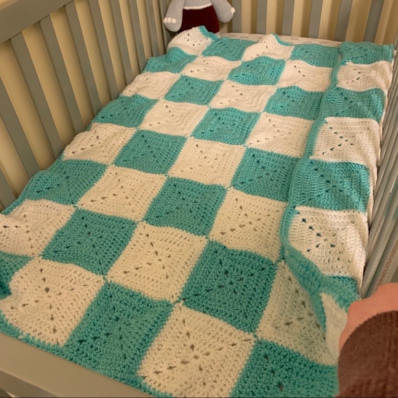 Made by Grandma - Hand Crocheted Baby Blanket - Picture 2 of 3